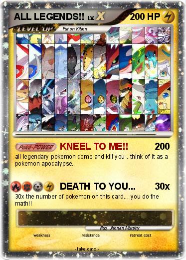 Pokemon ALL LEGENDS!!