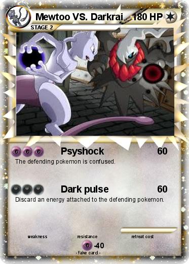 Pokemon Mewtoo VS. Darkrai