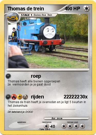Pokemon Thomas de trein                4                                               3333333