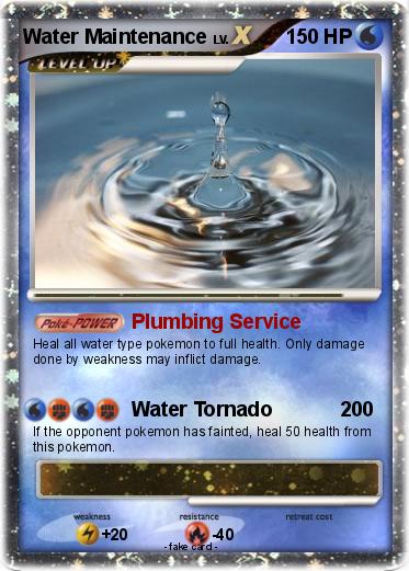Pokemon Water Maintenance