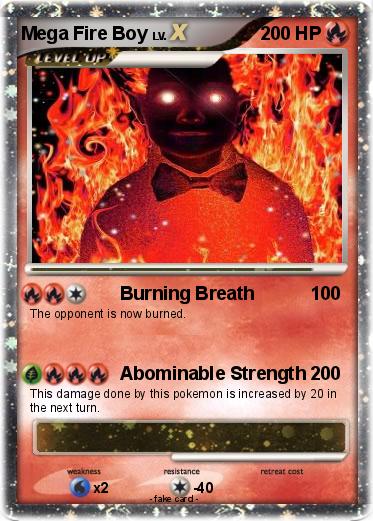 Pokemon Mega Fire Boy