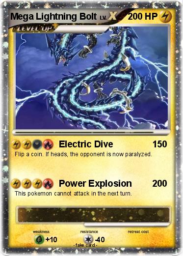 Pokemon Mega Lightning Bolt