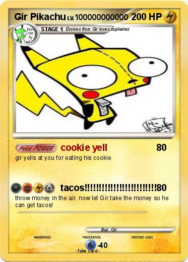 Pokemon Gir Pikachu