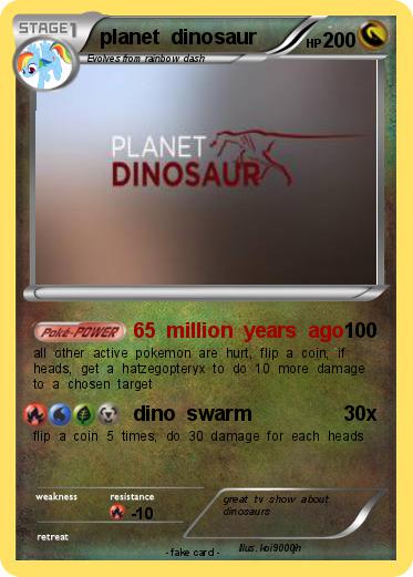 Pokemon planet  dinosaur
