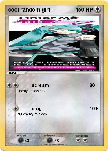 Pokemon cool random girl
