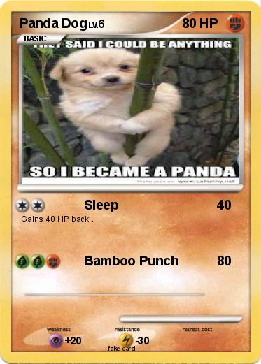 Pokemon Panda Dog