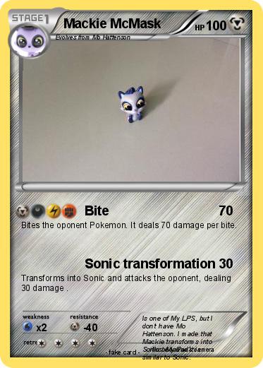 Pokemon Mackie McMask