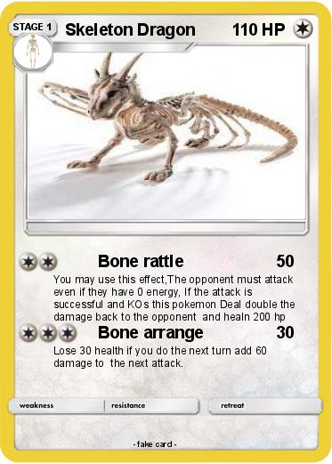 Pokemon Skeleton Dragon