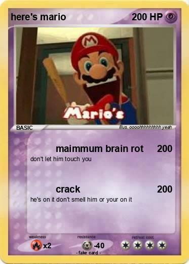 Pokemon here's mario