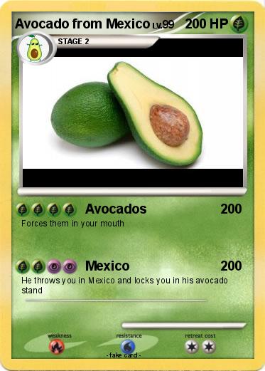 Pokemon Avocado from Mexico