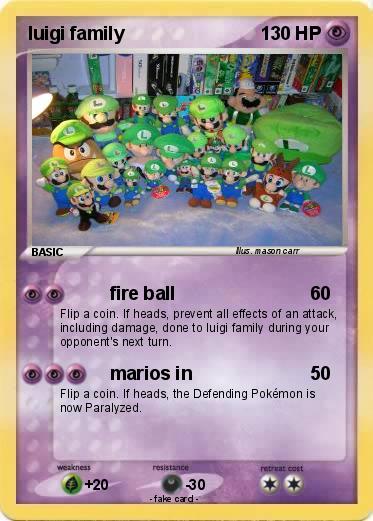 Pokemon luigi family