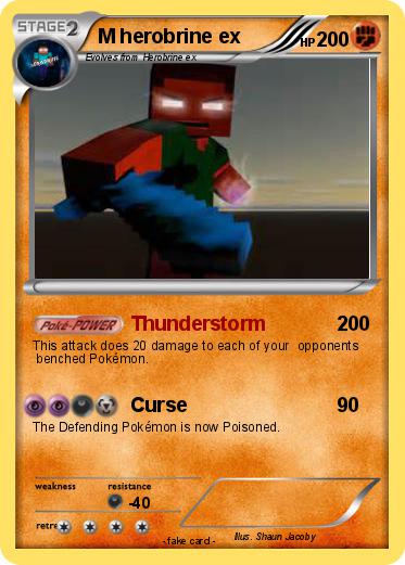 Pokemon M herobrine ex
