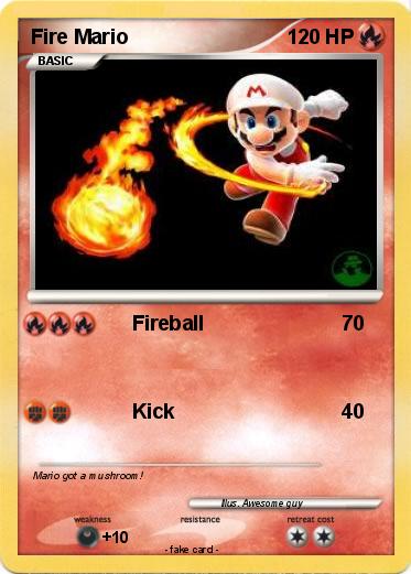 Pokemon Fire Mario
