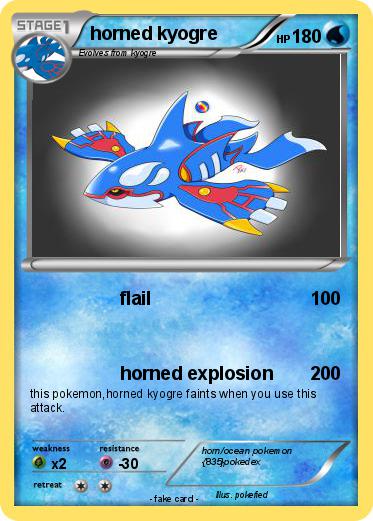 Pokemon horned kyogre