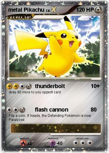 Pokemon metal Pikachu
