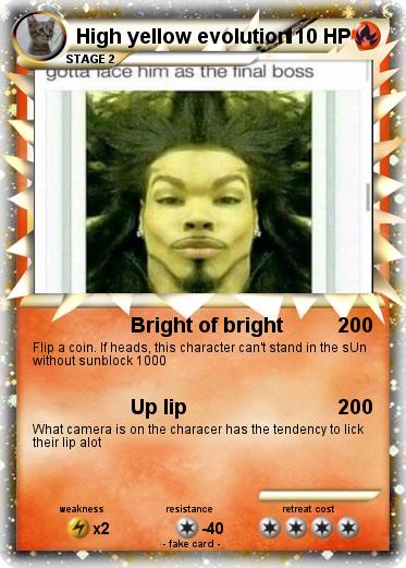 Pokemon High yellow evolution