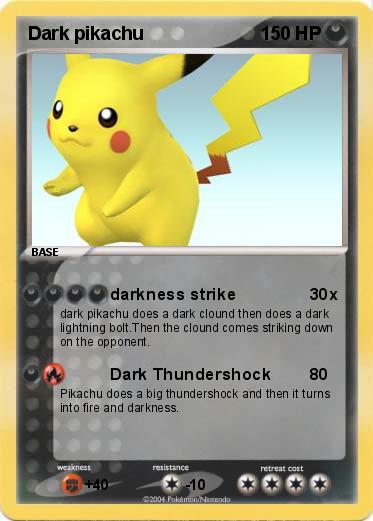 Pokemon Dark pikachu