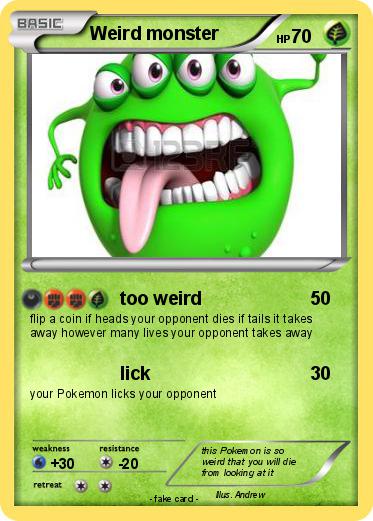 Pokemon Weird monster