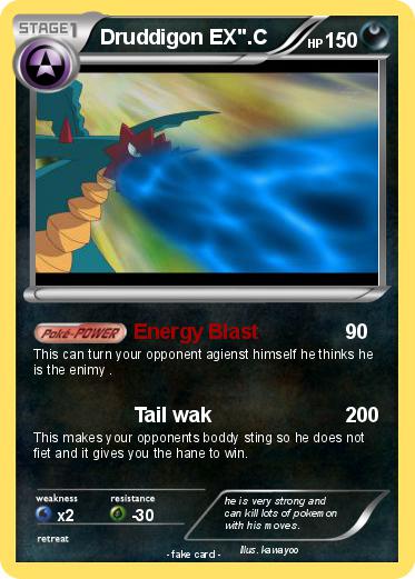 Pokemon Druddigon EX".C
