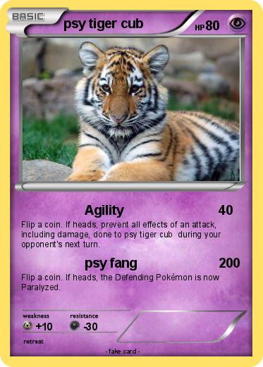 Pokemon psy tiger cub