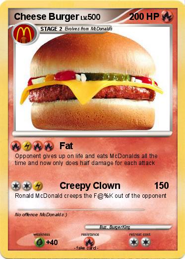 Pokemon Cheese Burger