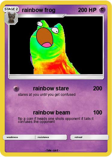 Pokemon rainbow frog
