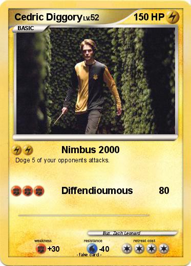 Pokemon Cedric Diggory