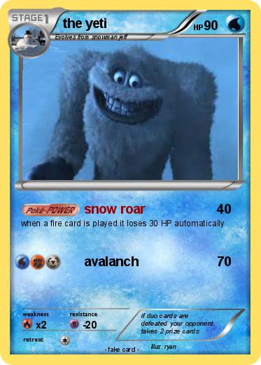 Pokemon the yeti