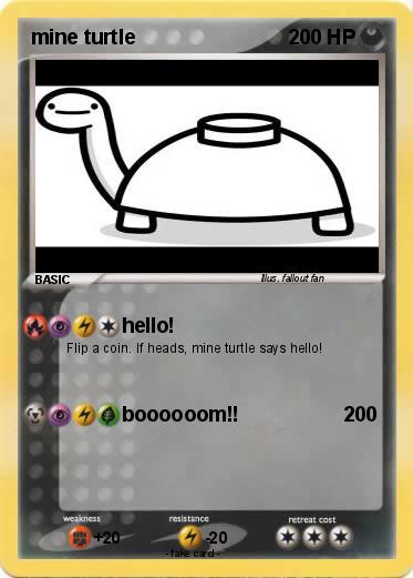Pokemon mine turtle