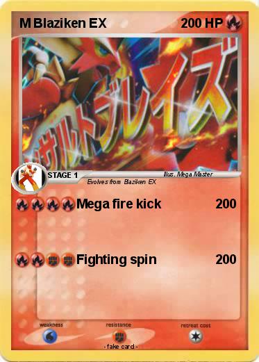 Pokemon M Blaziken EX