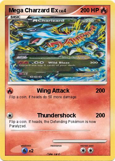 Pokemon Mega Charzard Ex