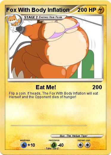 Pokemon Fox With Body Inflation