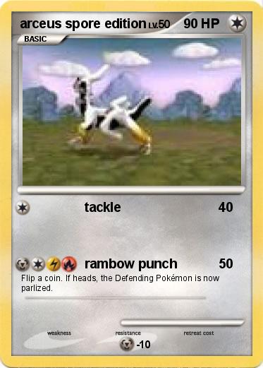 Pokemon arceus spore edition