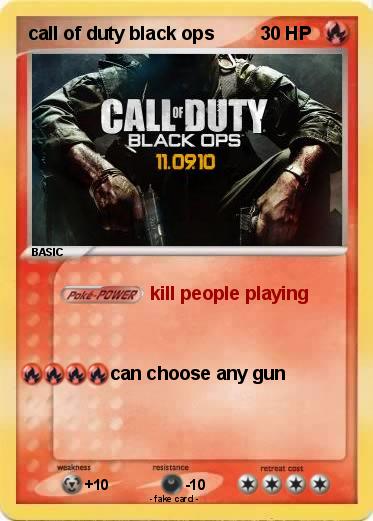 Pokemon call of duty black ops