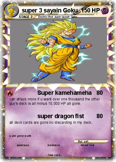 Pokemon super 3 sayain Goku