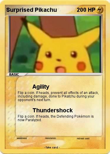 Pokemon Surprised Pikachu