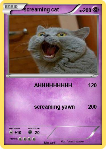 Pokemon screaming cat