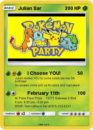 Pokemon Julian Sar
