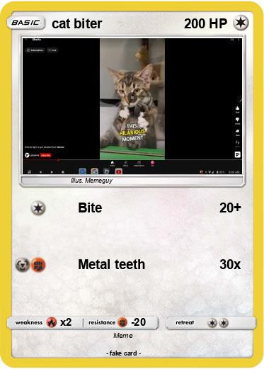 Pokemon cat biter