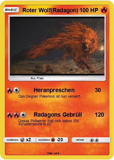 Pokemon Roter Wolf(Radagon)