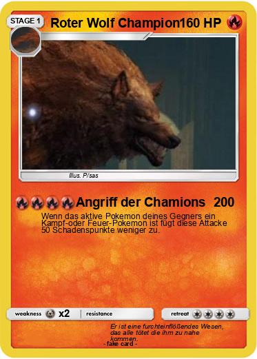 Pokemon Roter Wolf Champion