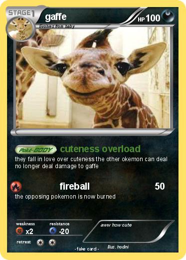 Pokemon gaffe