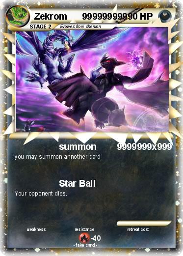 Pokemon Zekrom      999999999