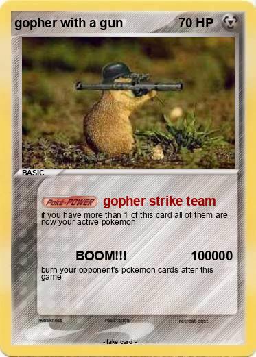 Pokemon gopher with a gun