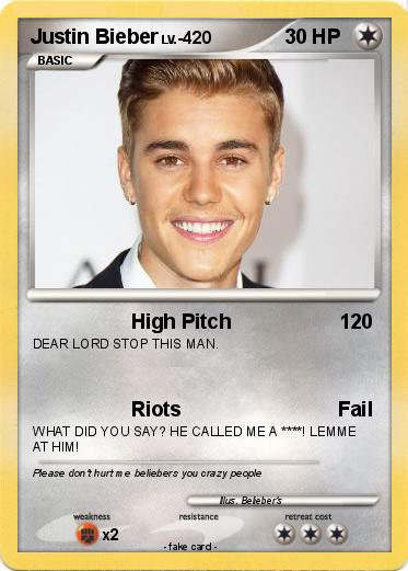 Pokemon Justin Bieber