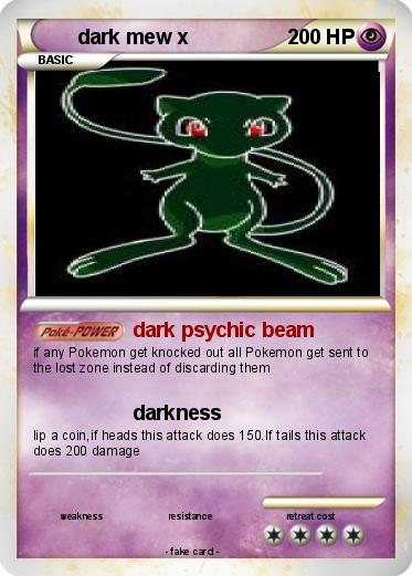 Pokemon dark mew x