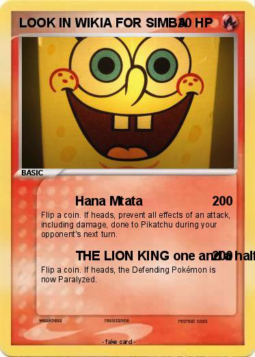 Pokemon LOOK IN WIKIA FOR SIMBA