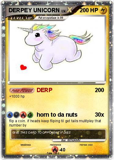 Pokemon DERPEY UNICORN