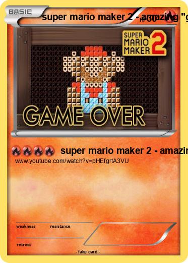 Pokemon super mario maker 2 - amazing "game over" level - youtube