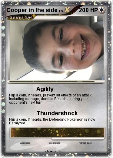 Pokemon Cooper in the side